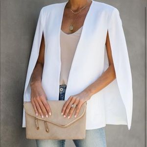 White Cape Blazer
